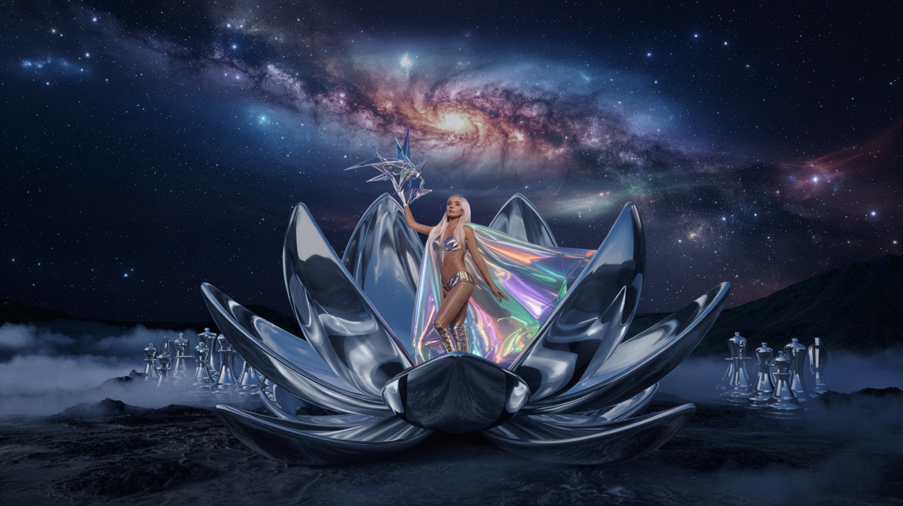 Chrome Lotus & Digital Phantoms: Gaga’s Mayhem as Our Fractured Mirror