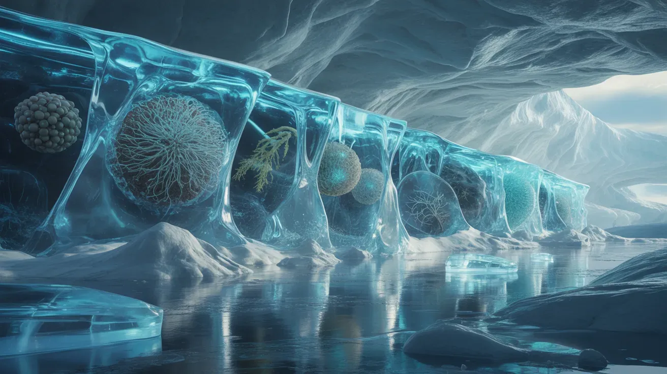 Ice Is Not Frozen Water: It Is Life in Suspension