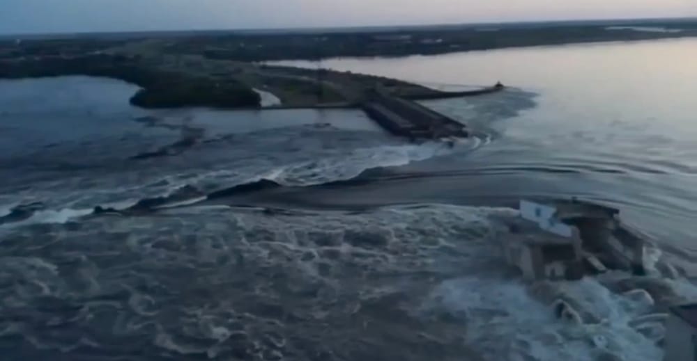 A Catastrophe Unfolds: Nova Kakhovka Dam Destruction Threatens Ukraine with Major Flooding post image
