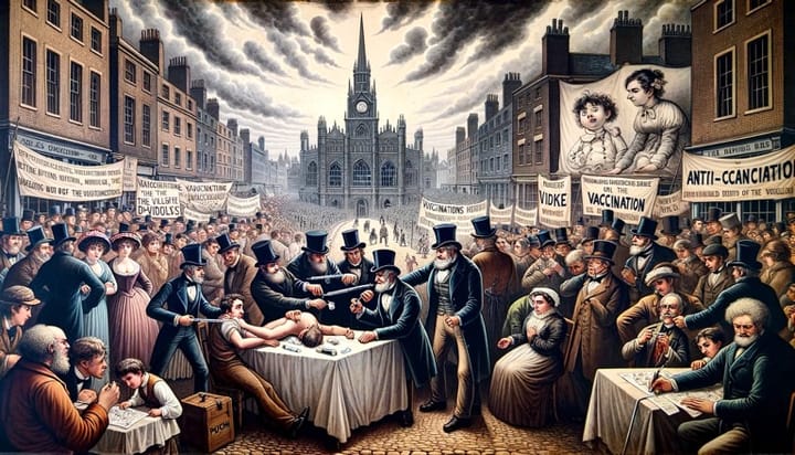 The Battle Against the Needle: Unveiling the Philosophical and Militant Stance of Victorian Anti-Vaccination Movements